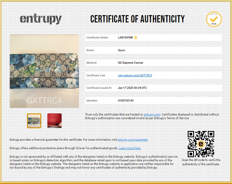 Continental Wallet Blooms Print GG Coated Canvas