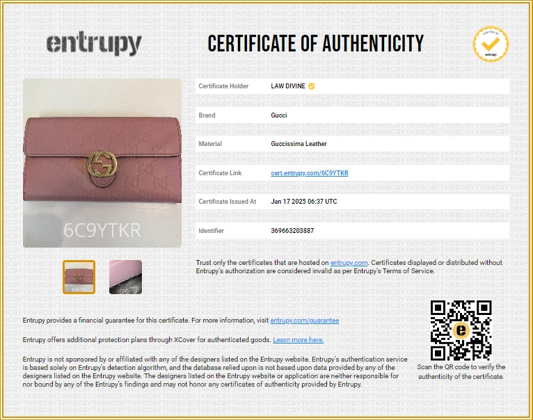 Icon Continental Wallet Guccissima Leather