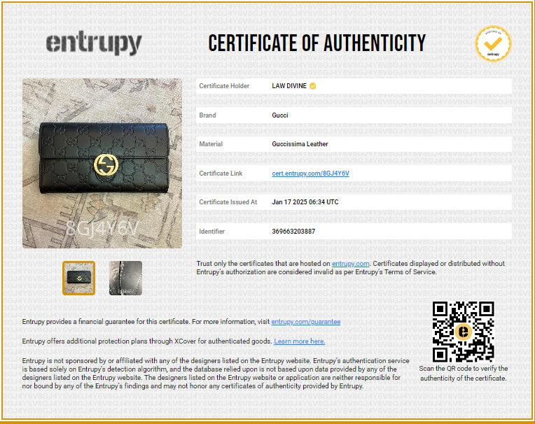 Icon Continental Wallet Guccissima Leather