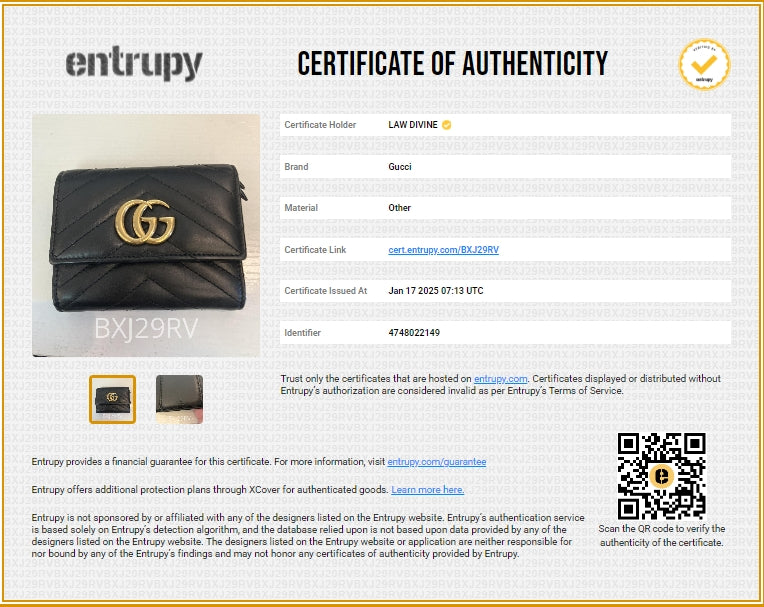 GG Marmont Trifold Wallet Matelasse Leather Compact