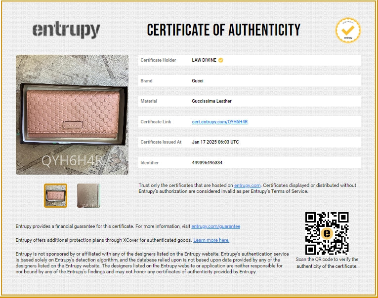 Continental Flap Wallet Microguccissima Leather Long