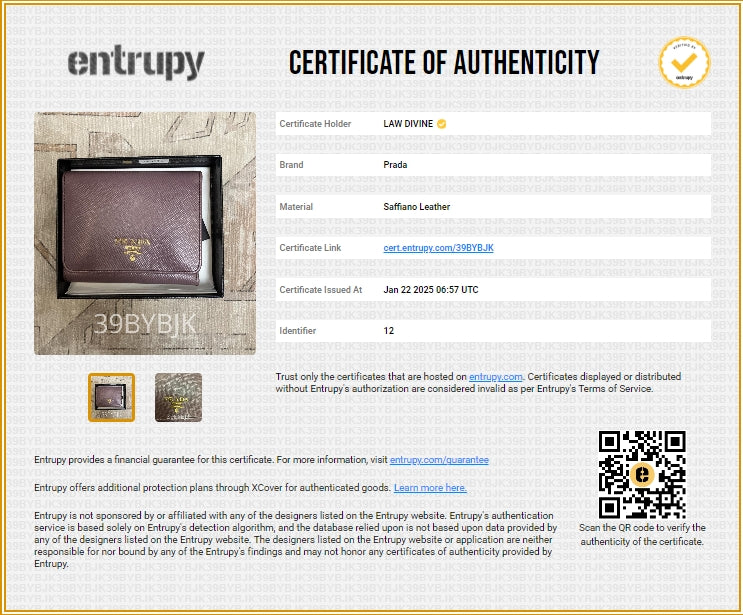 Compact Wallet Saffiano Leather