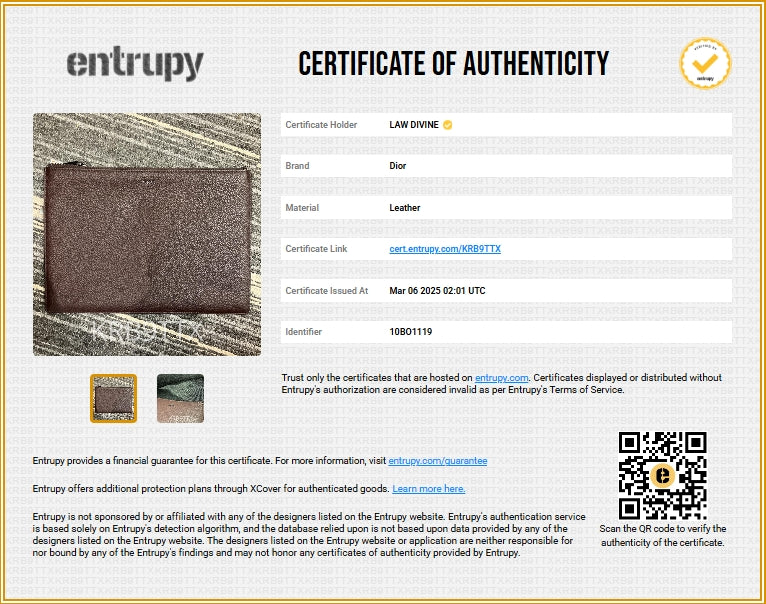 Brown Leather Pouch Bag