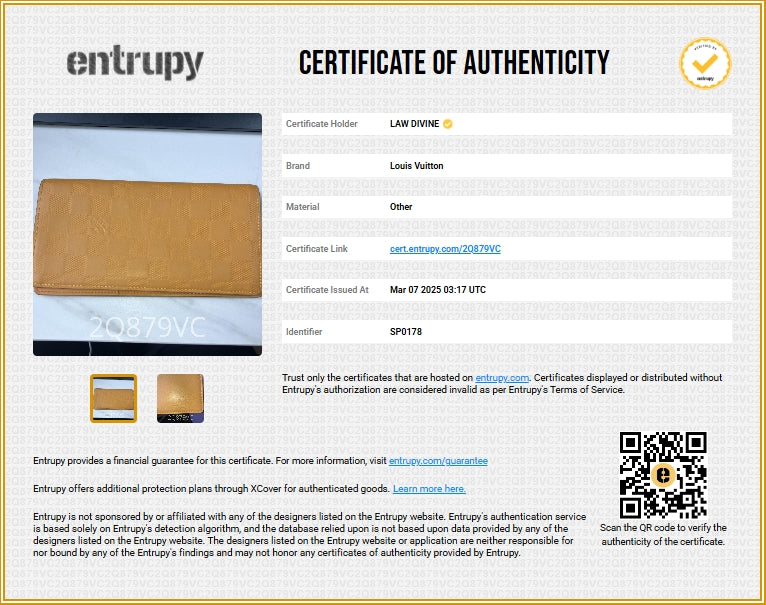 Brazza Wallet Damier Graphite Yellow