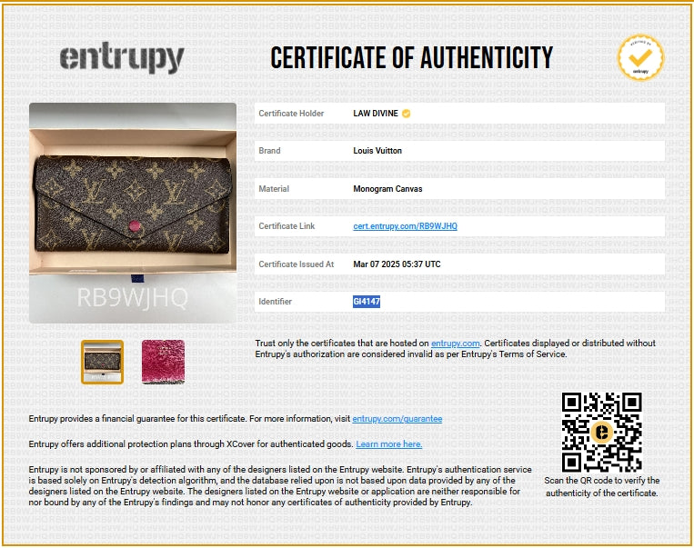 LV Monogram Coated Canvas Continental Wallet