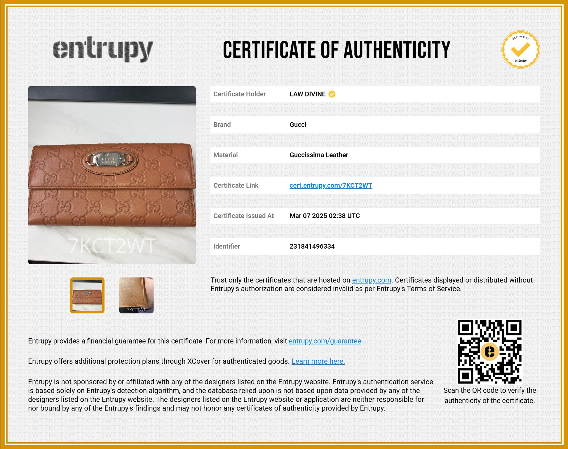 Guccissima Punch Continental Flap Wallet