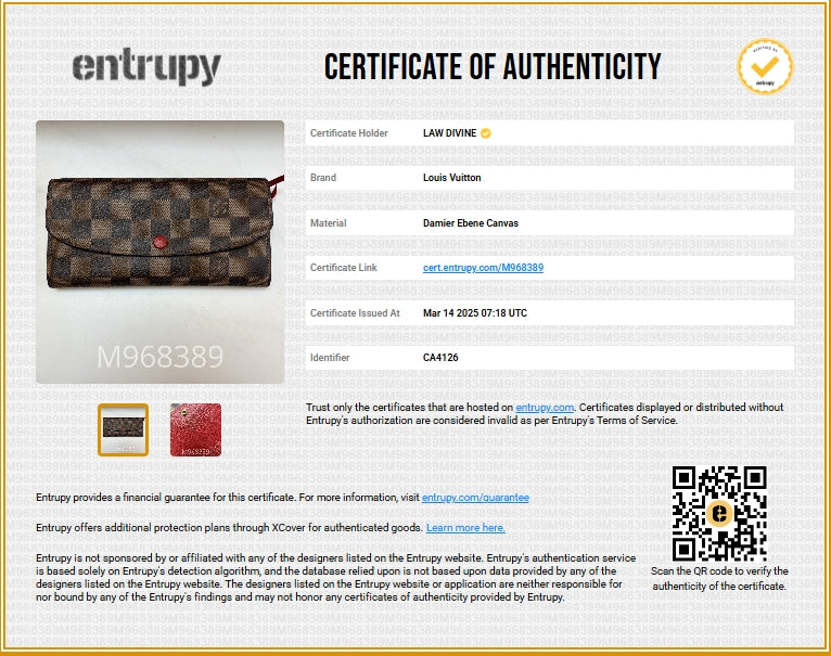 Emilie Wallet Damier