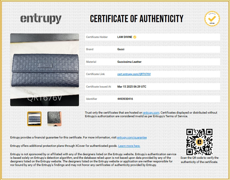 Continental Flap Wallet Microguccissima Leather Long