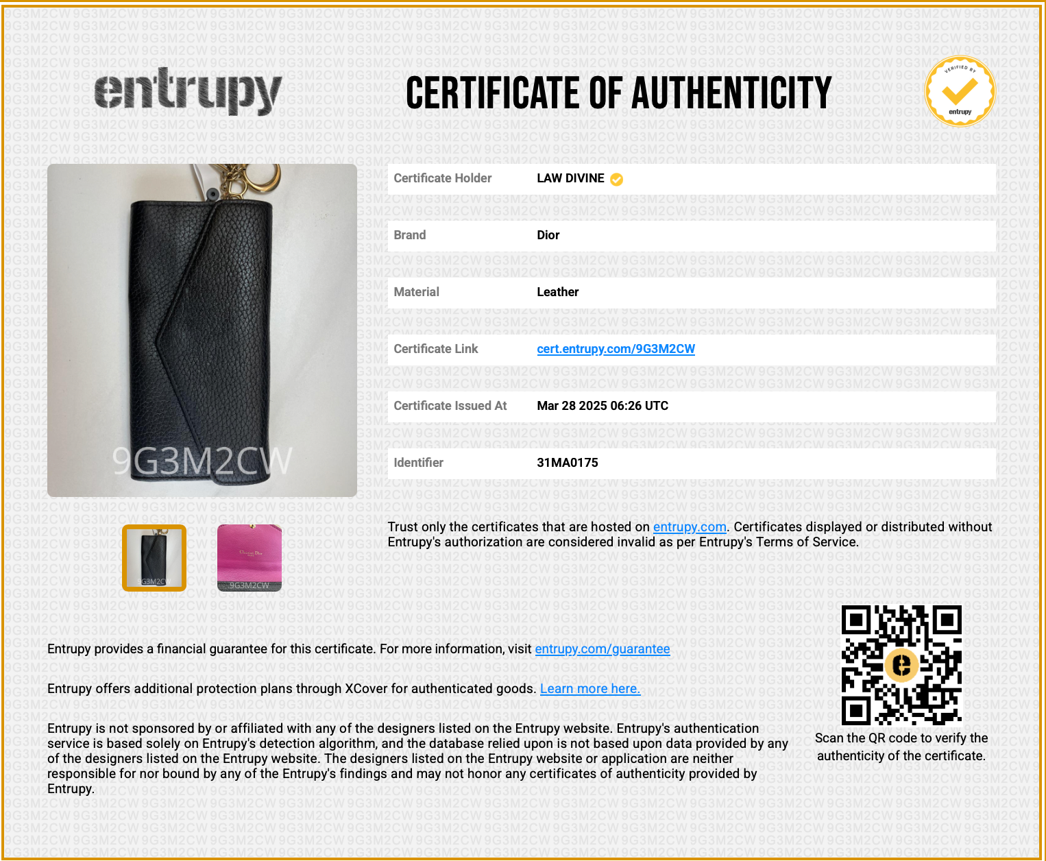 Black Pebbled Leather Diorissimo Long Wallet