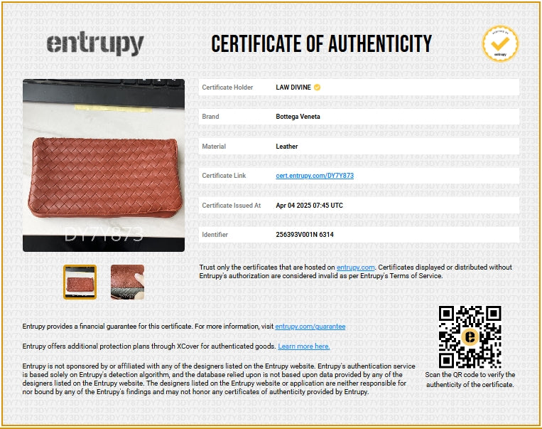 Intrecciato Weave Leather Continental Wallet