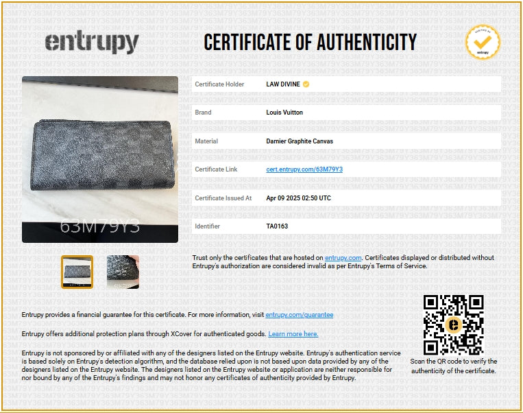 Damier Graphite Pattern Brazza Wallet