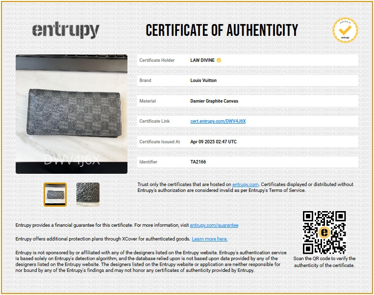 Damier Graphite Pattern Brazza Wallet