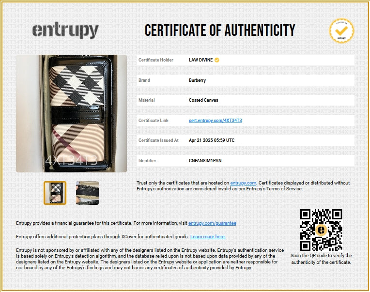 Plaid Print Continental Wallet