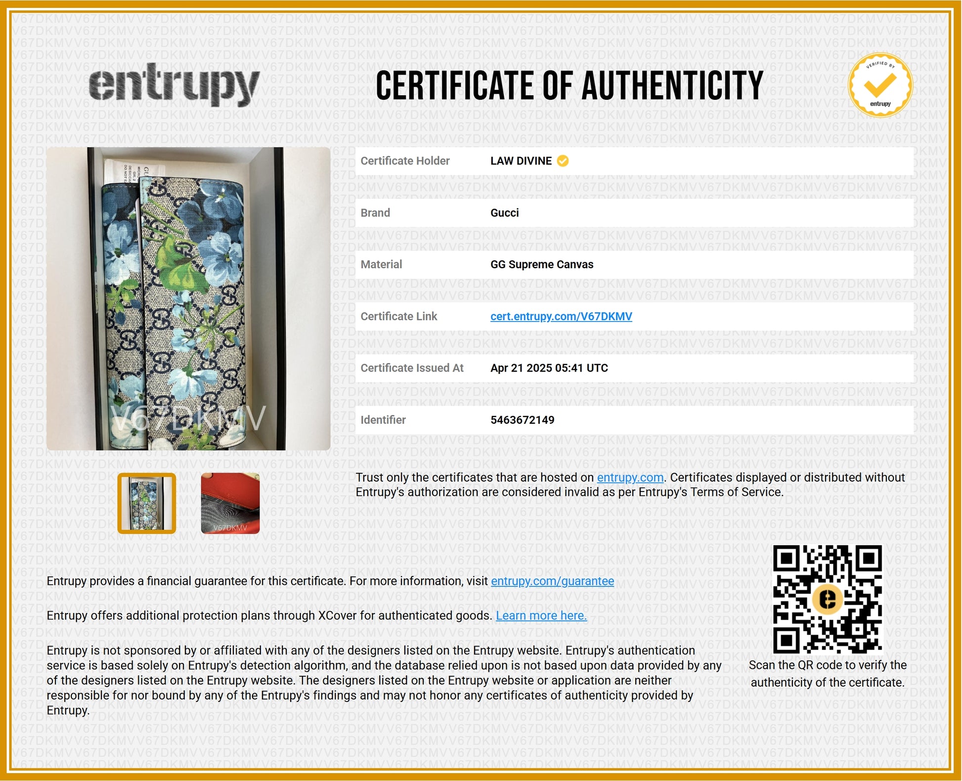 Continental Wallet Blooms Print GG Coated Canvas