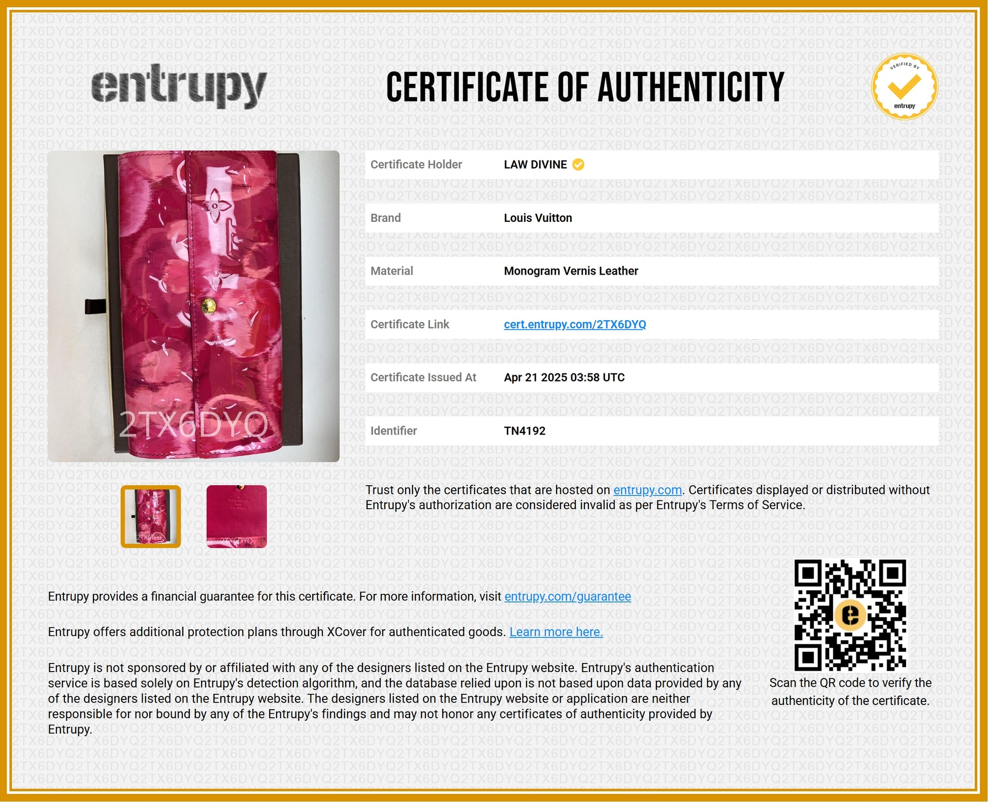 Vernis Ikat Sarah Wallet Rose Indien