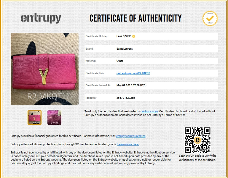 Pink Textured Leather Ligne Y Clutch Bag
