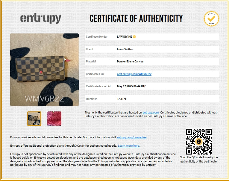 Damier Canvas Emilie Wallet