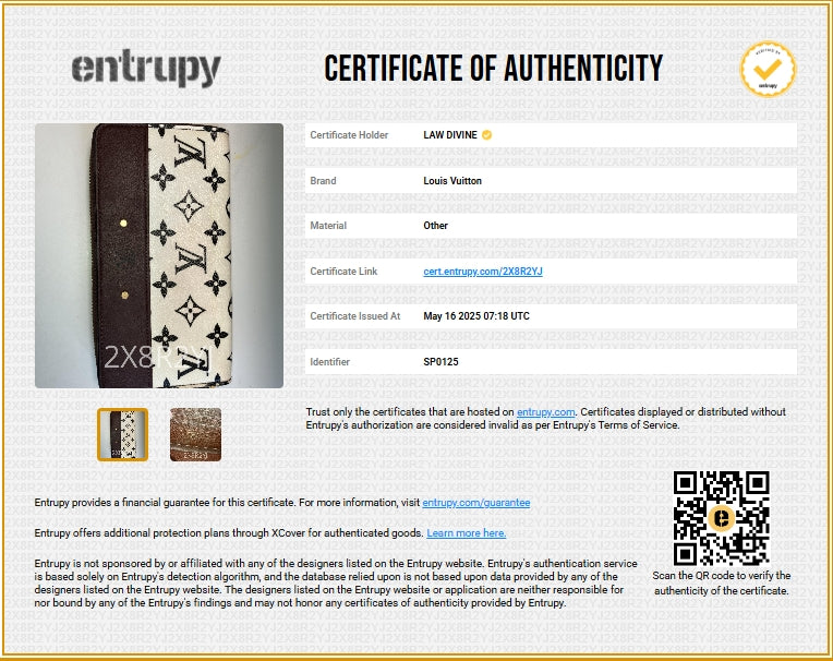 Brown/White Monogram Gamma Zippy Wallet Twins