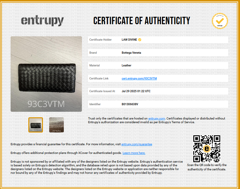 Intrecciato Leather Long Wallet