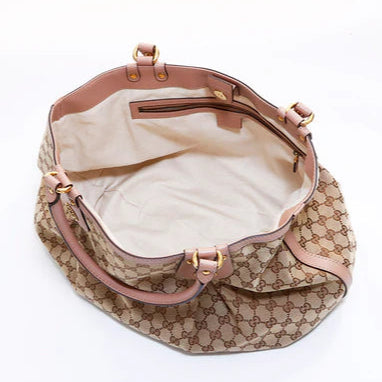 Monogram Medium Scarlett Studded Tote Pink - TWINS