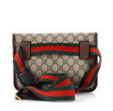 Gucci Neo Vintage Flap Belt Bag GG Coated Canvas