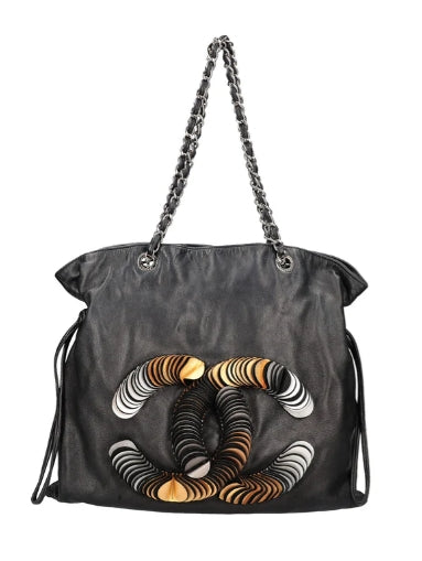 CC Disc Bon Bon Tote Lambskin Small twins