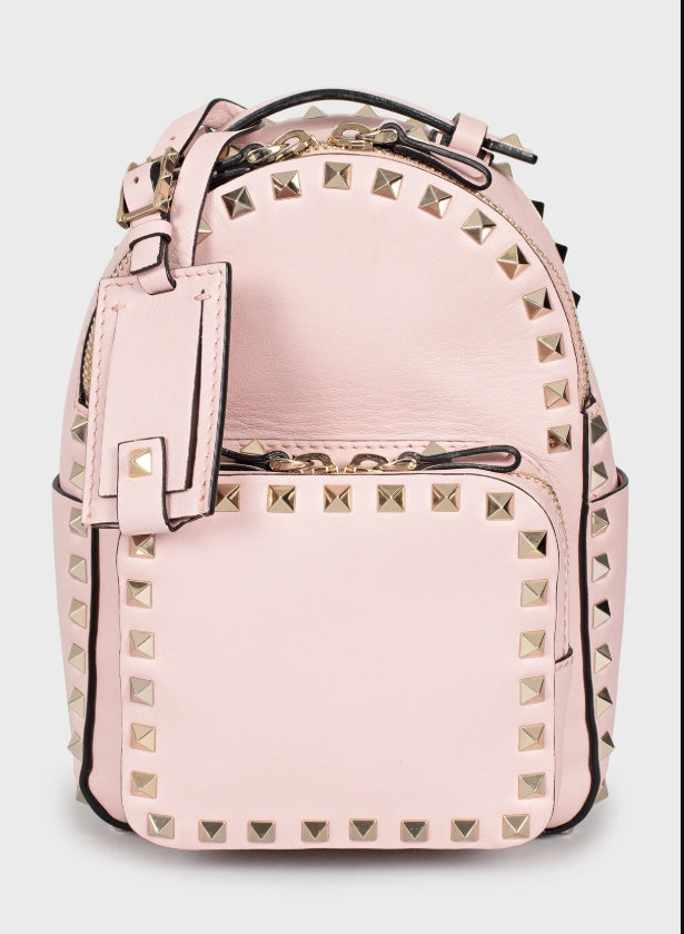Rockstud Backpack Leather Mini - twins