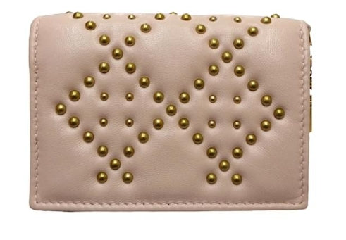 Lady Dior Studded Compact Wallet-twins