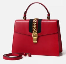 Sylvie Top Handle Bag Leather Medium Twins