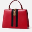 Sylvie Top Handle Bag Leather Medium Twins