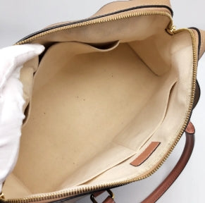 Monogram Canvas Tuileries Sesame Peach Satchel twins