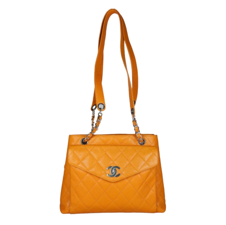 Caviar Front Pocket Shoulder Bag