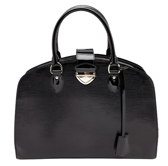 Black Electric Epi Leather Pont Neuf GM Bag twins