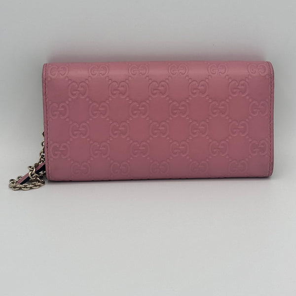 Gucci Guccissima Signature Dice Chain Wallet