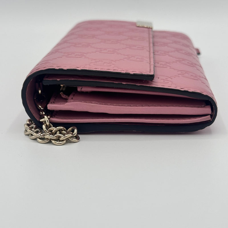 Gucci Guccissima Signature Dice Chain Wallet