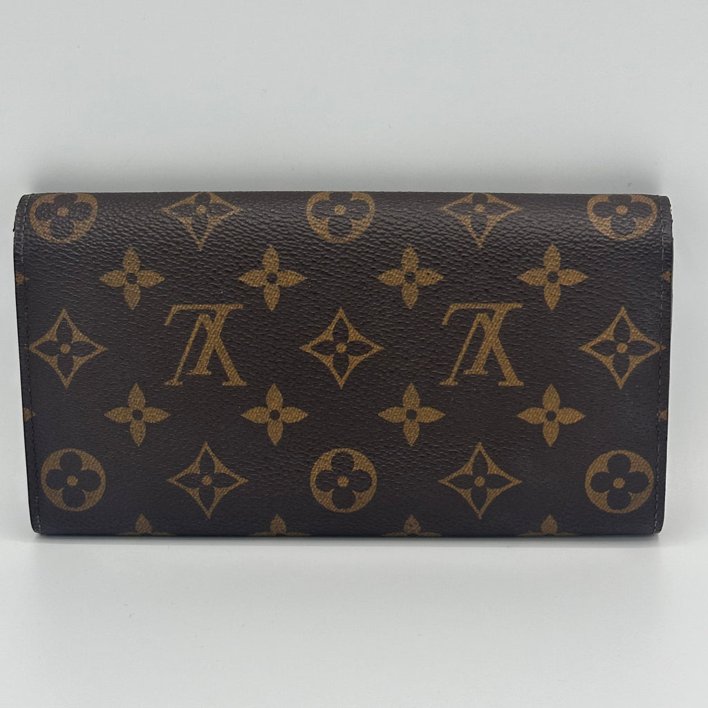 Monogram Leopard Sarah Wallet Rouge