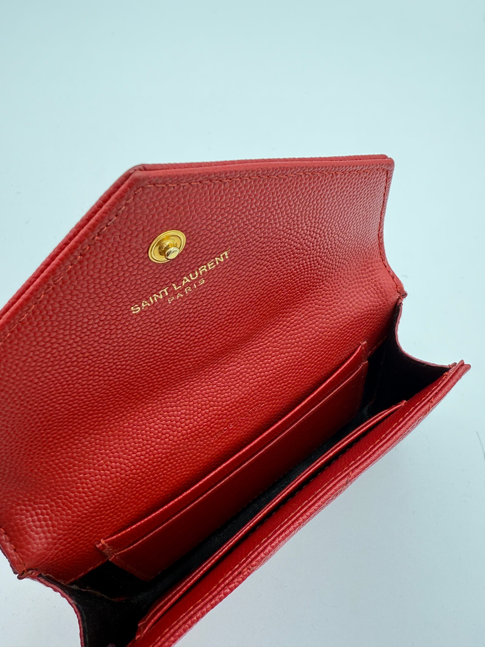 Classic Monogram Flap Wallet Matelasse Chevron Leather Small