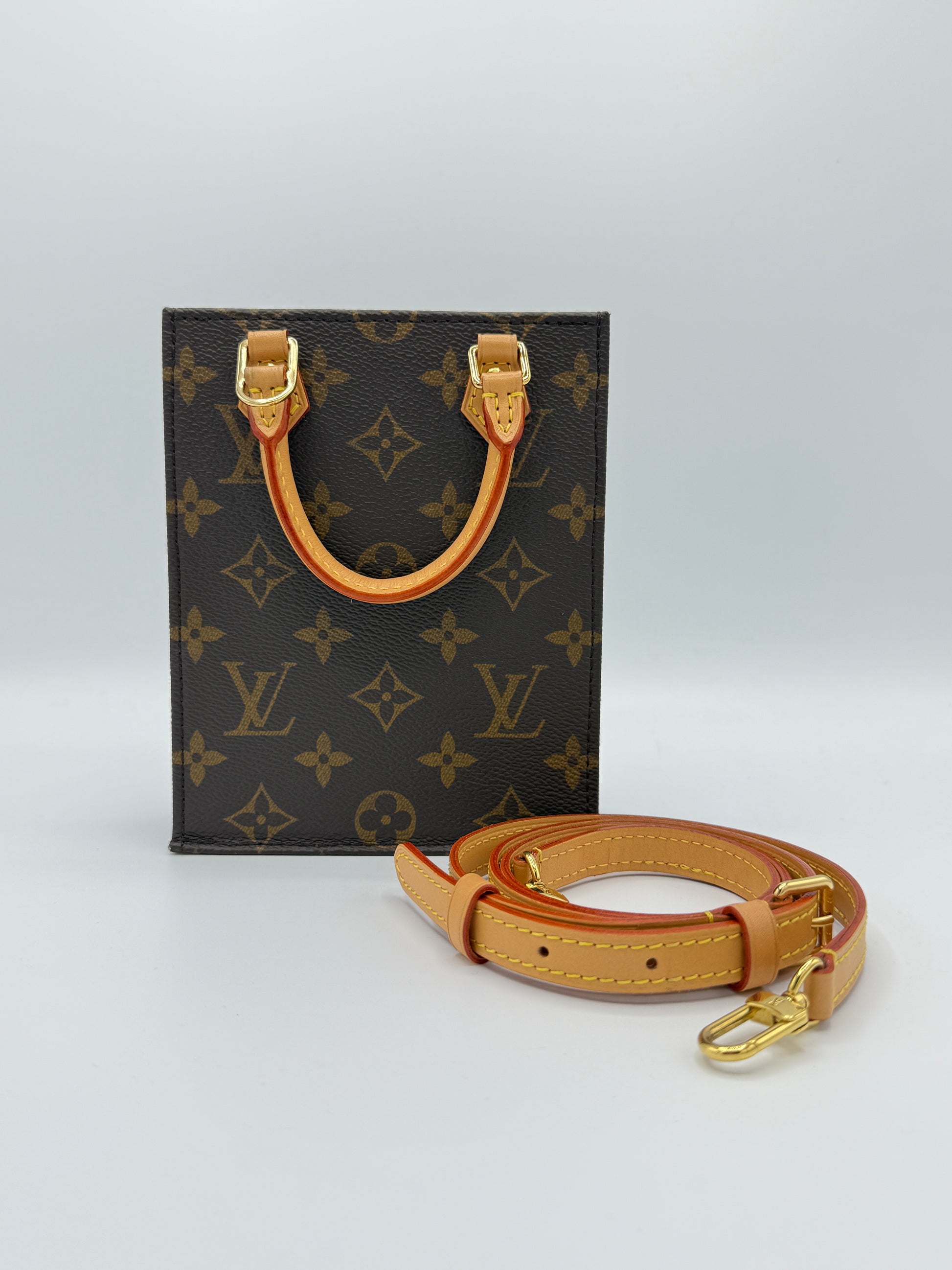 Petit Sac Plat Bag Monogram Canvas