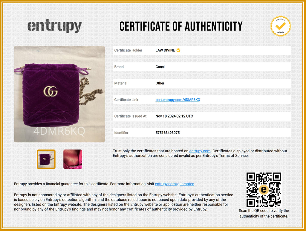 Gucci Marmont Velvet Bucket Bag