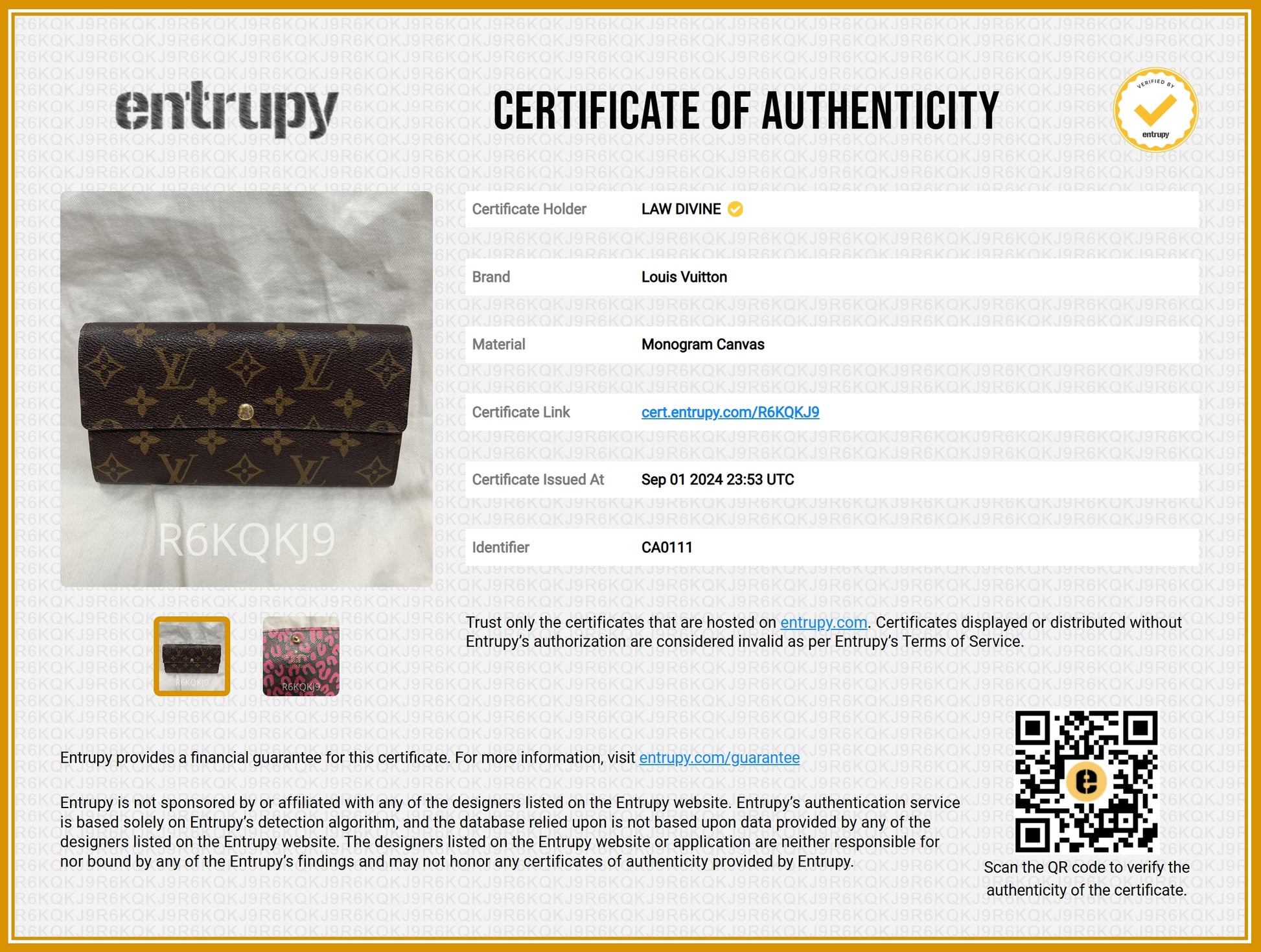 Monogram Leopard Sarah Wallet Rouge
