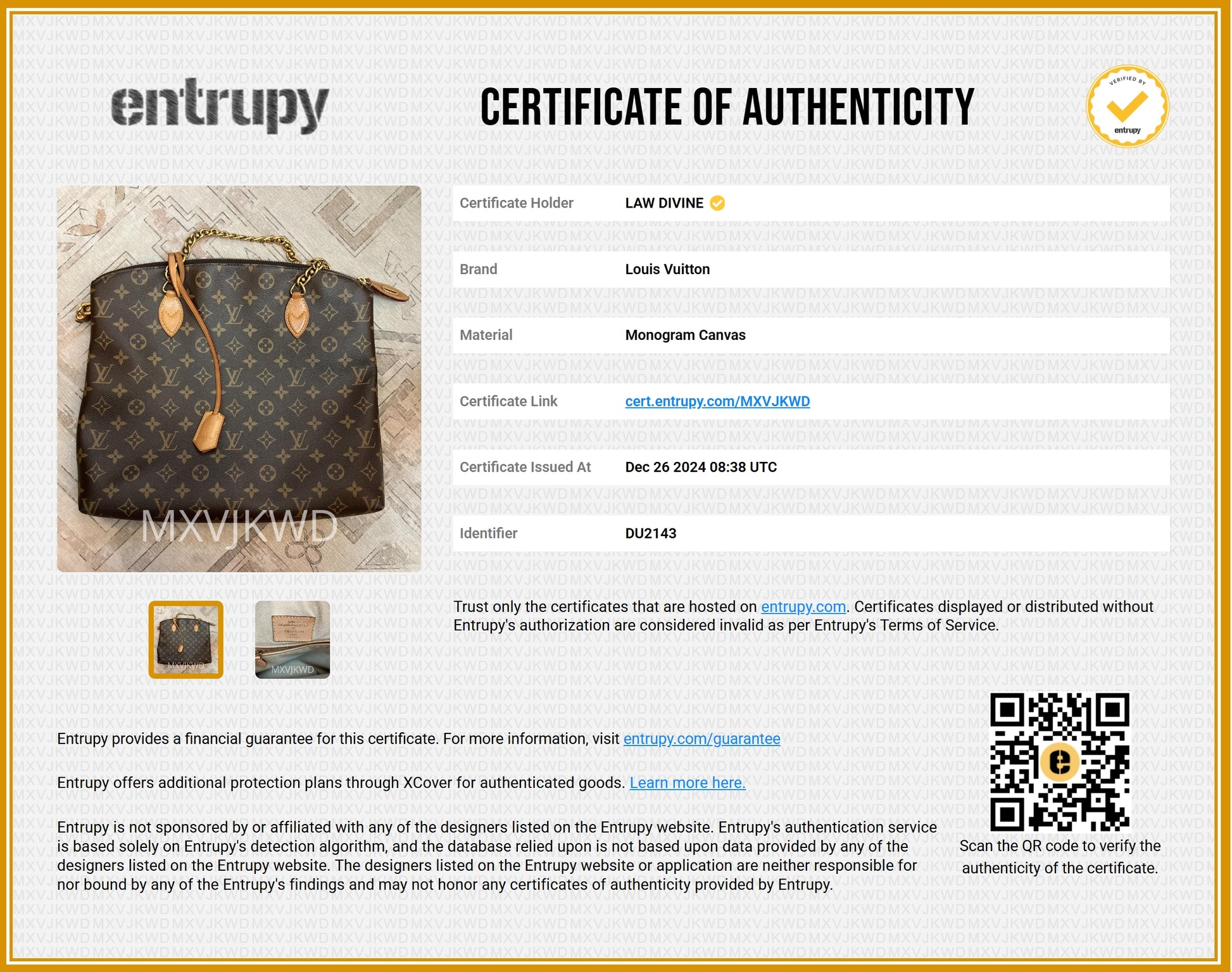 Lockit Chain Handbag Monogram Canvas