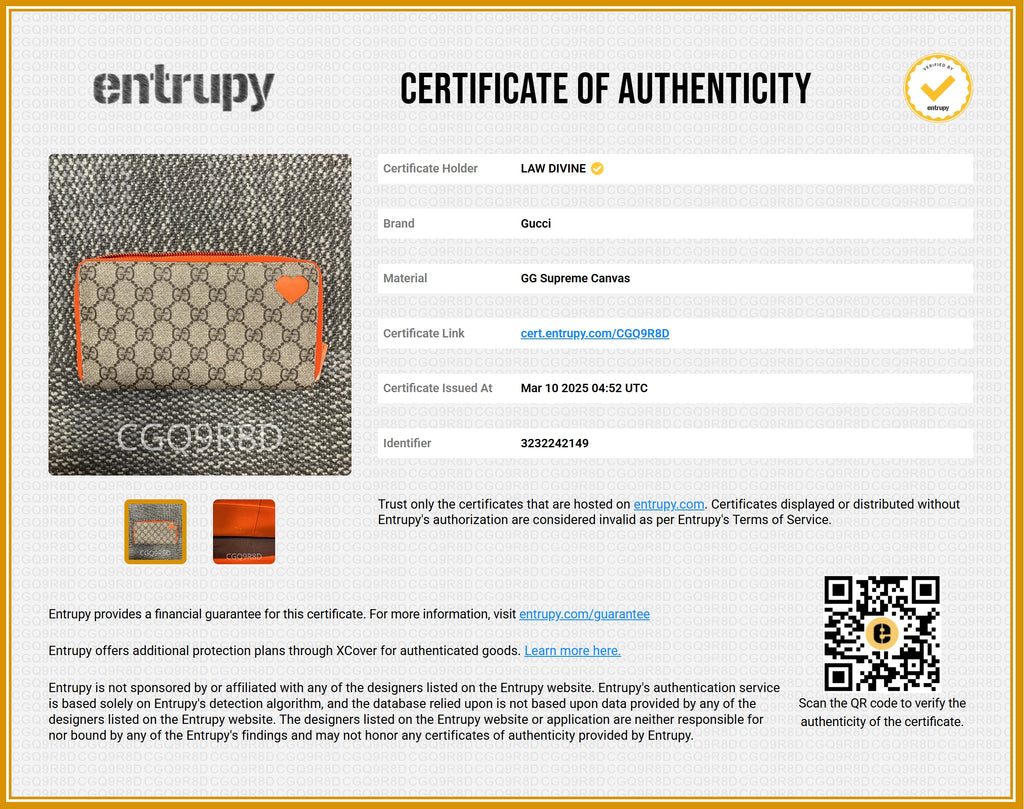 GG Supreme Zip Around Wallet