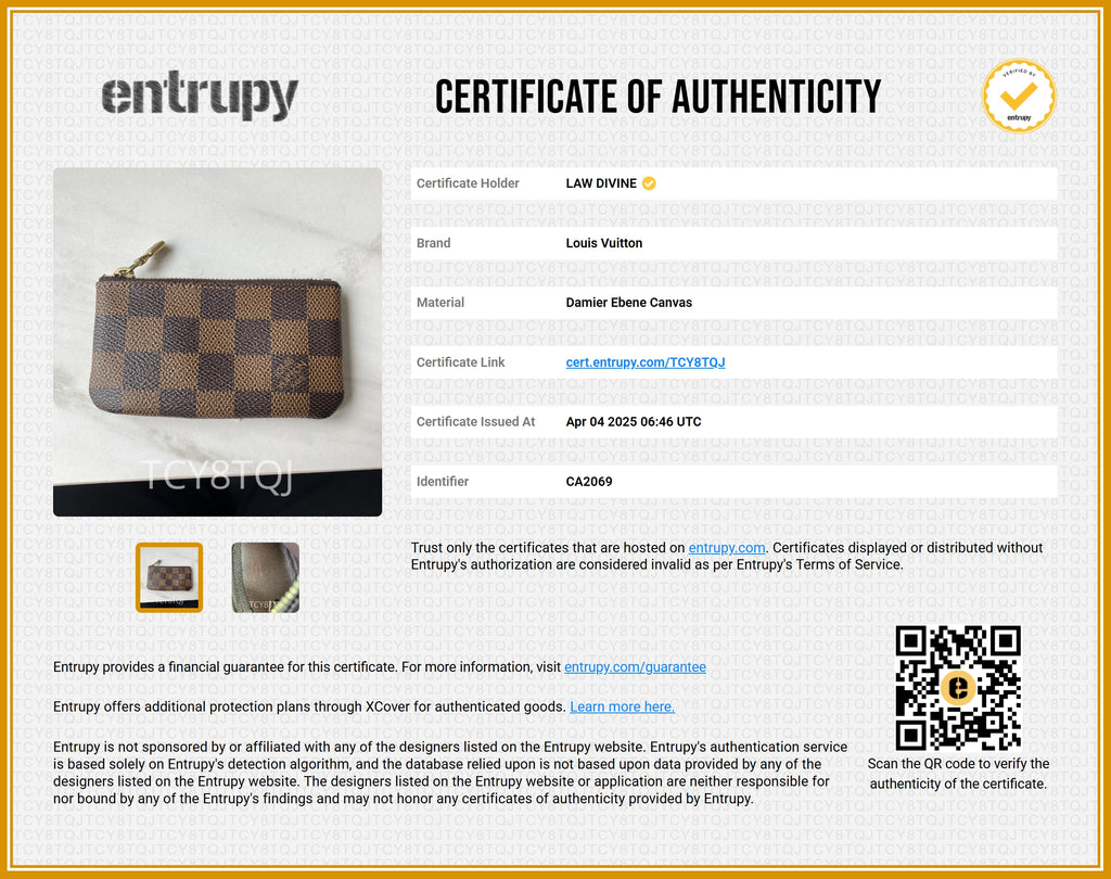 Damier Ebene Pochette Cles Coin Purse
