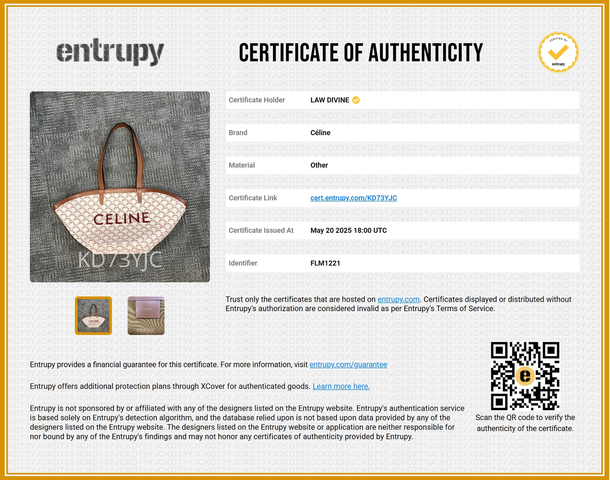 Calfskin Canvas Triomphe Large Couffin White