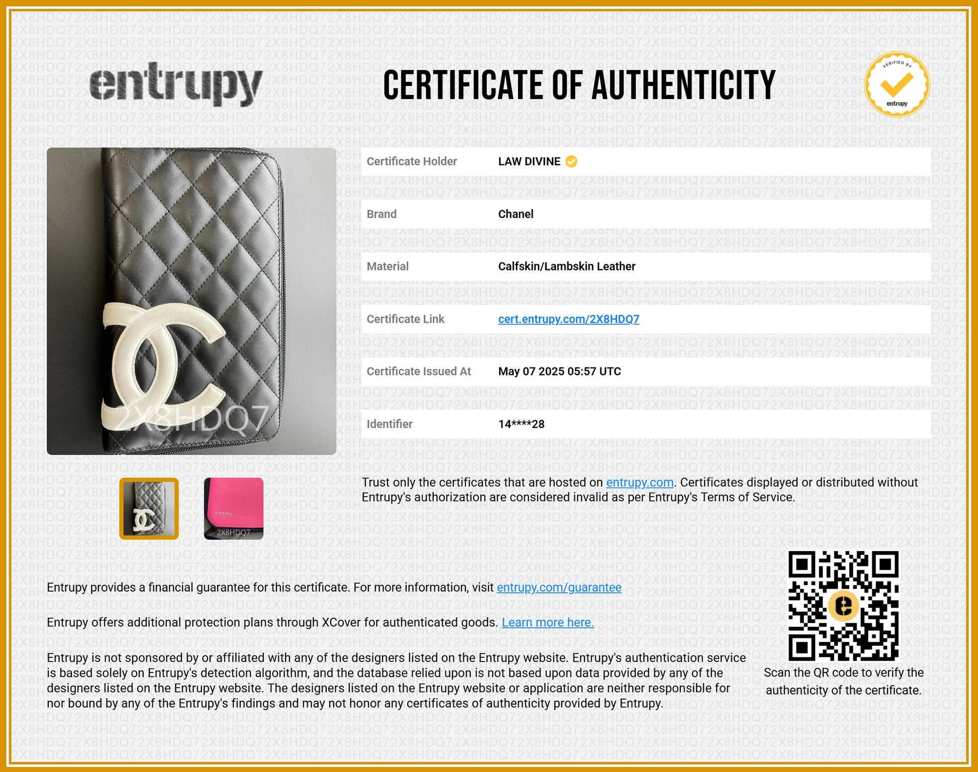 Cambon Zip Around Organizer Wallet Quilted