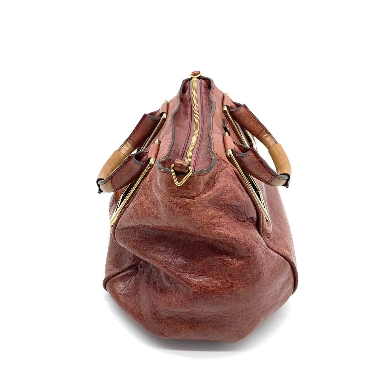  Brown Leather Ethel Satchel