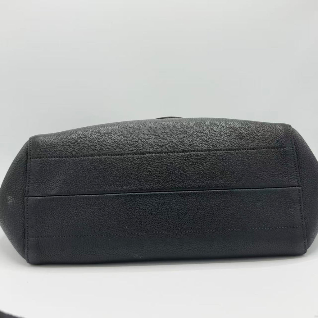 Belted Open Tote Vitello Daino Medium