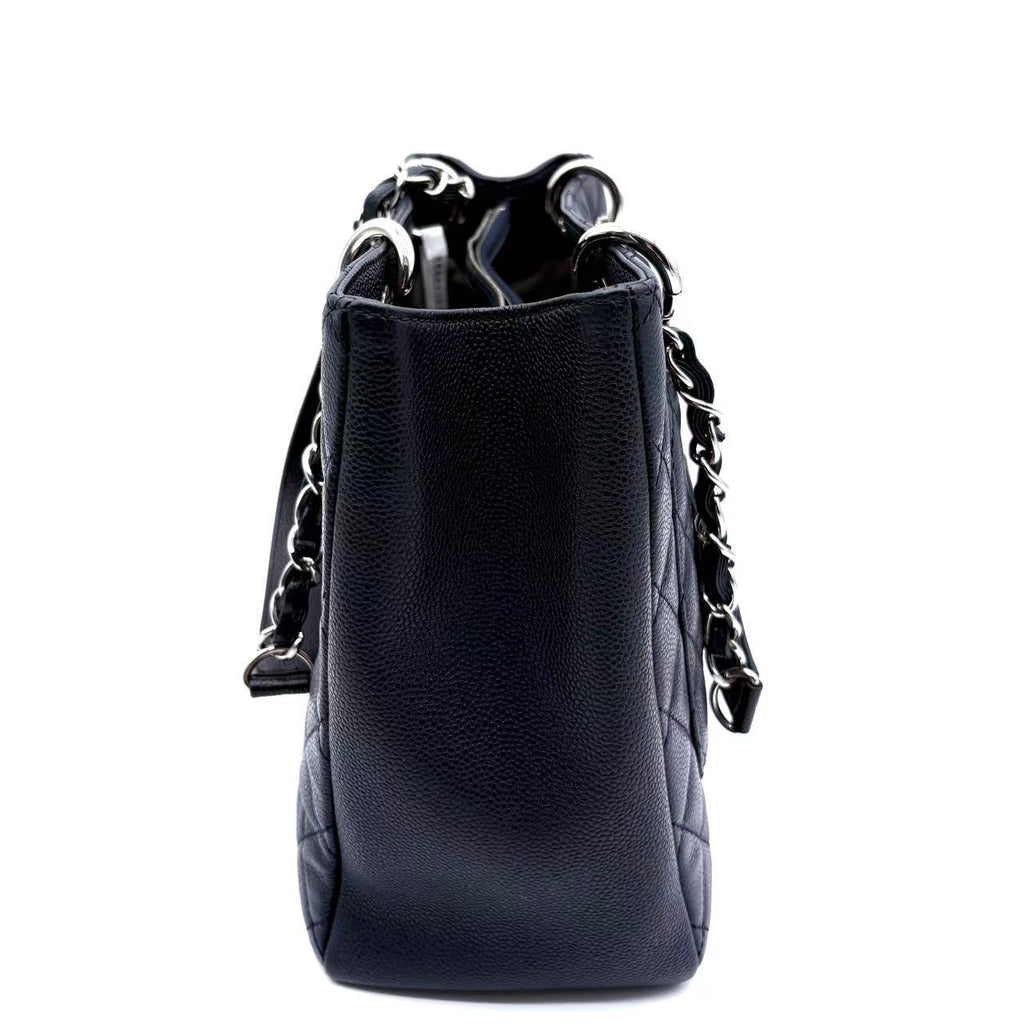 Grand Shopping Tote Quilted Caviar
