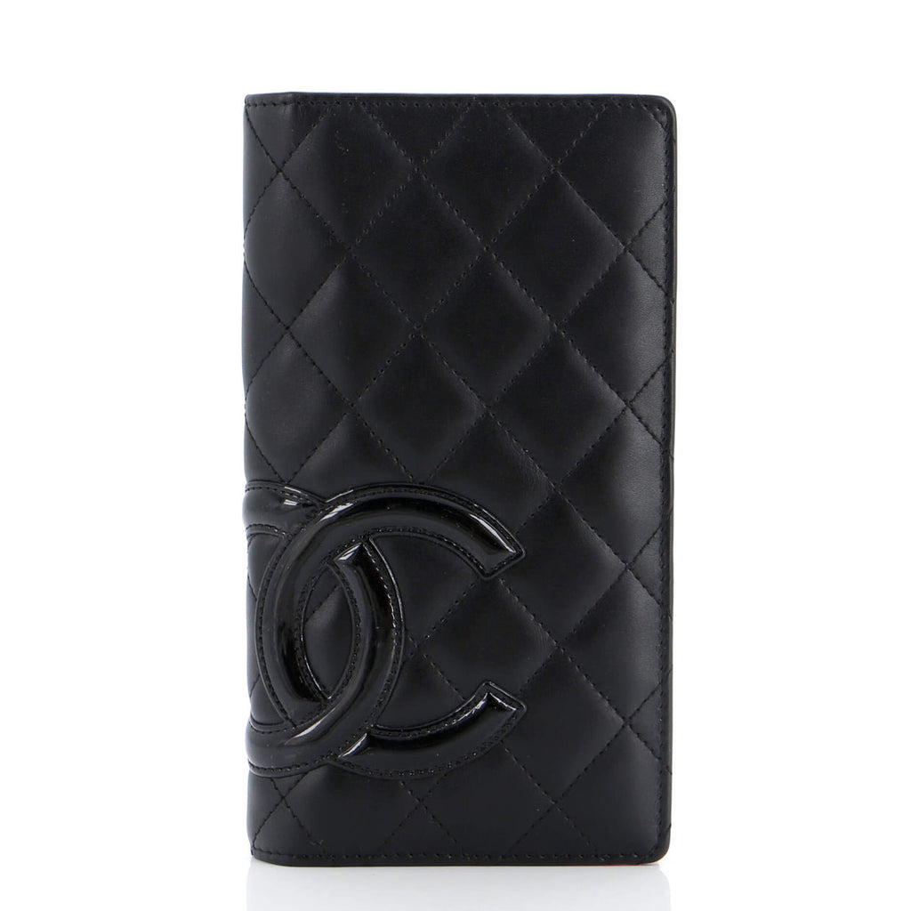 Cambon Bifold Wallet Quilted Lambskin Long
