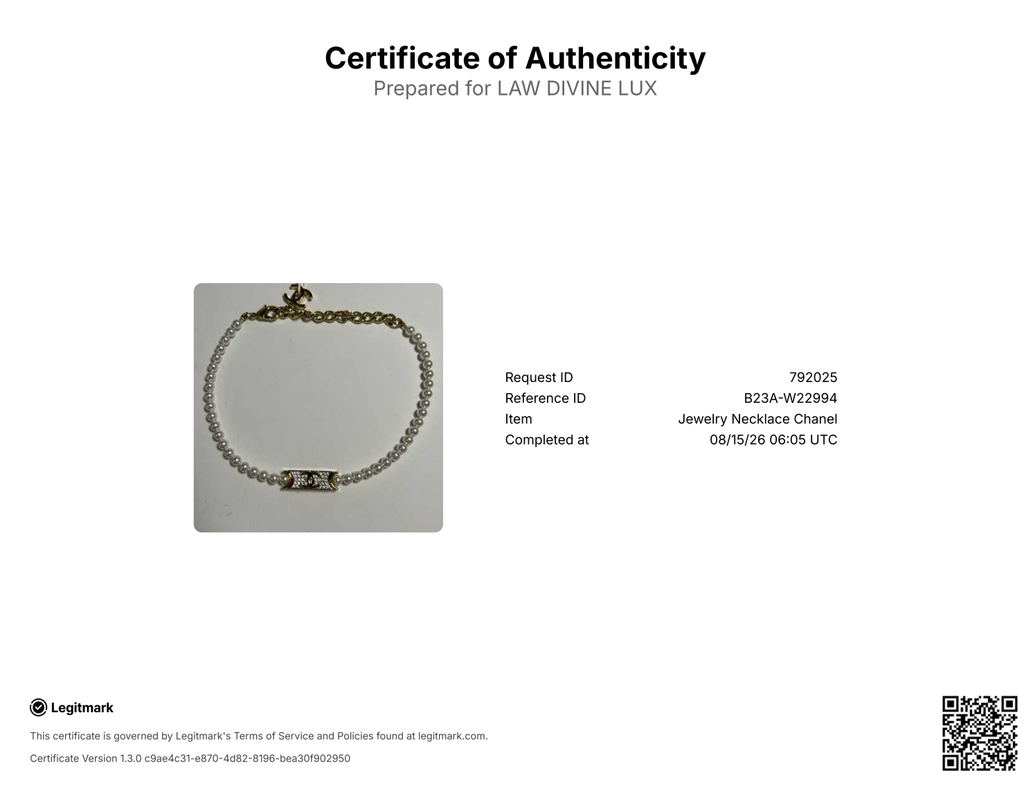 Chanel Metal Marble CC Chain Choker Necklace Gold Twins W22994